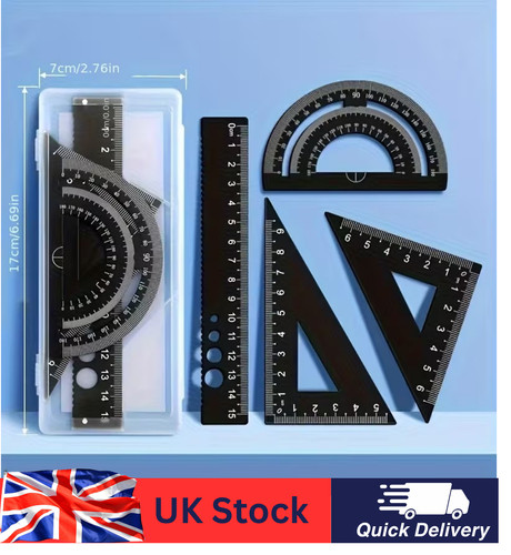 Metal protractor set - metal,