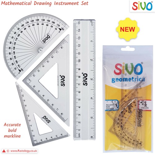 Compact maths geometry set - compact,