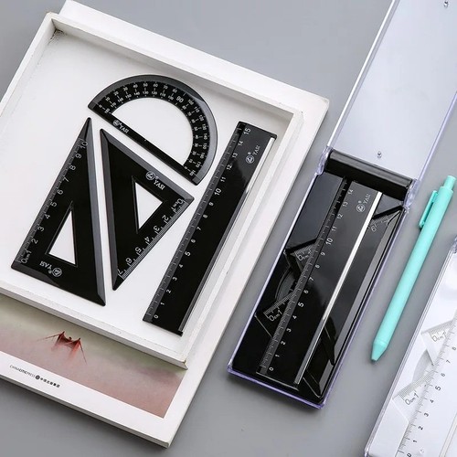4pcs metal ruler set 6 - ruler,