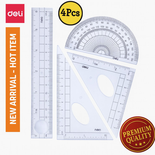 4pcs transparent geometry - 4pcs,