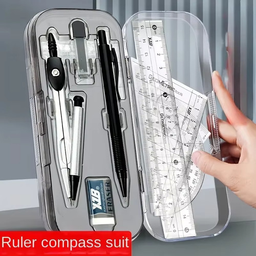 Geometry set with - 8-in-1,