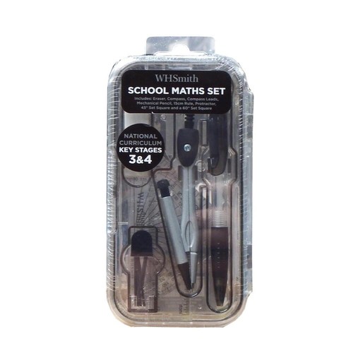 School maths set with compass - maths,