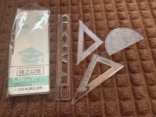 4pcs geometry maths - , set
