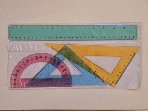 Retro maths geometry set 30cm - retro,