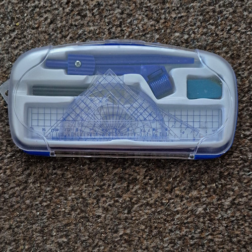 Maths geometry set plastic - geometry,
