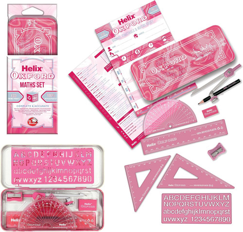 Helix maths set pink - set, marble